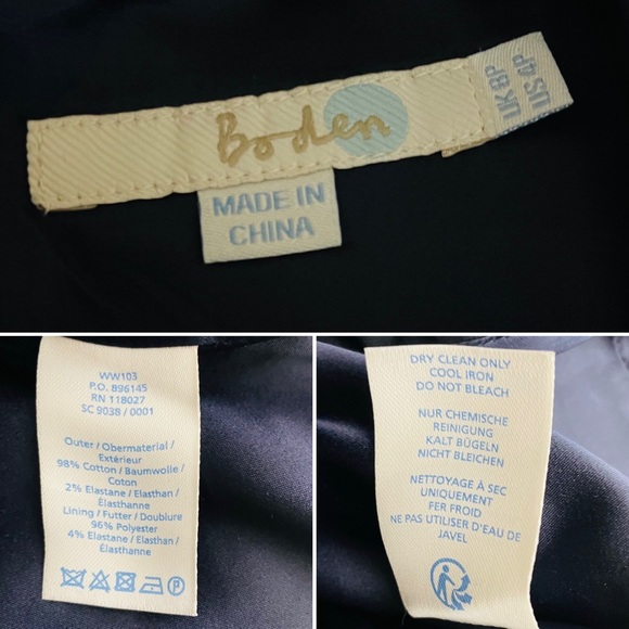 Boden Martha Shift Dress Navy Size 4P - Picture 11 of 11